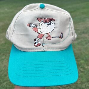 Looney Tunes vintage 1995  Tasmanian Devil golfing Daffy Duck hat.